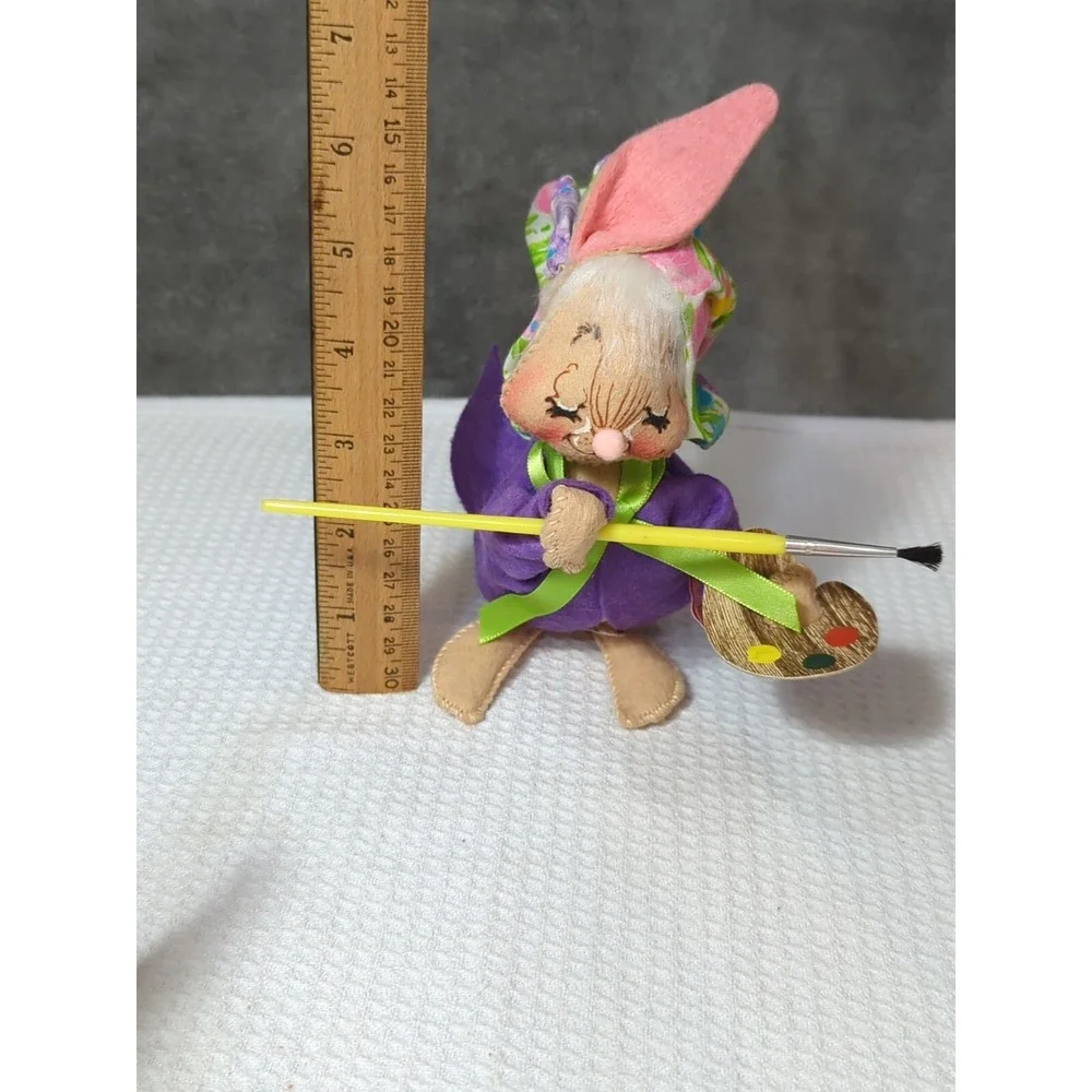 ANNALEE BUNNY RABBIT Artist Paint palette Raincoat kid Clown Slingshot boy lot